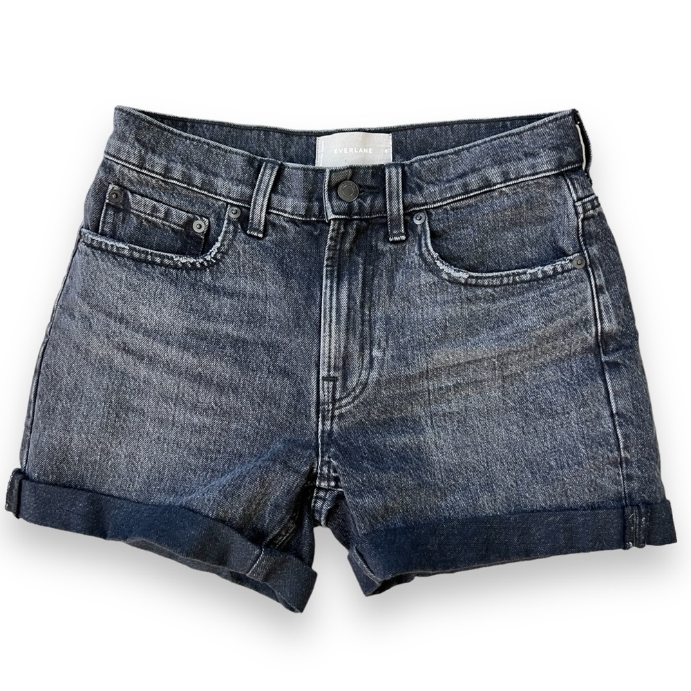 Everlane Black Denim Cutoff Jeans Shorts